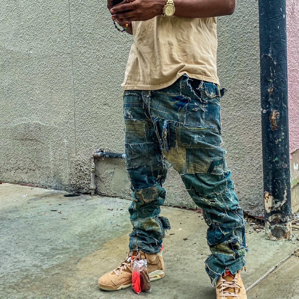 Custom Brick Denim Jeans